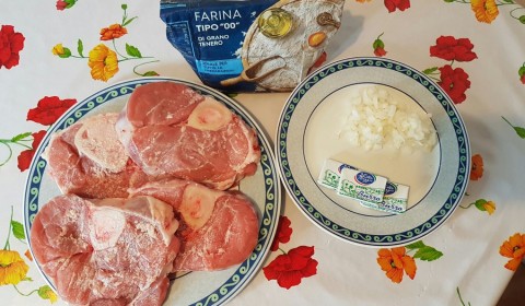 igredienti per ossobuco di vitello nella Slow Cooker