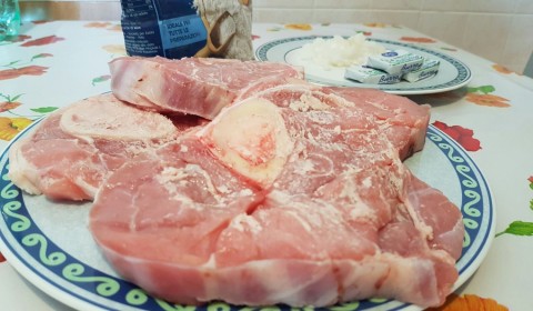 igredienti per ossobuco di vitello nella Slow Cooker