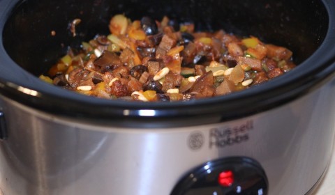 Caponata a fine cottura nella Slow Cooker