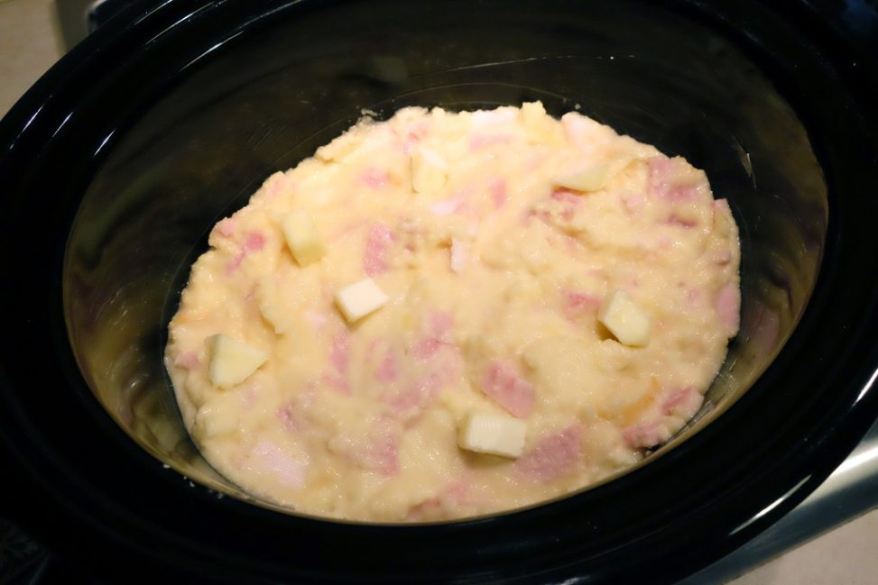 Pasticcio di patate, provola e prosciutto cotto